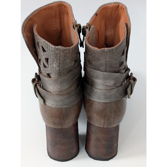 L'Artiste by Spring Step Madonna Leather Ankle Boots - Grey Multi - Sz 36 - Picture 4 of 11